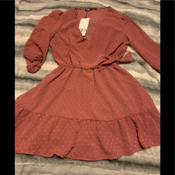 NWT ZARA SWISS DOT DRESS - Picture 5 of 8